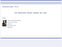 Tablet Screenshot of guillaume-leduc.com